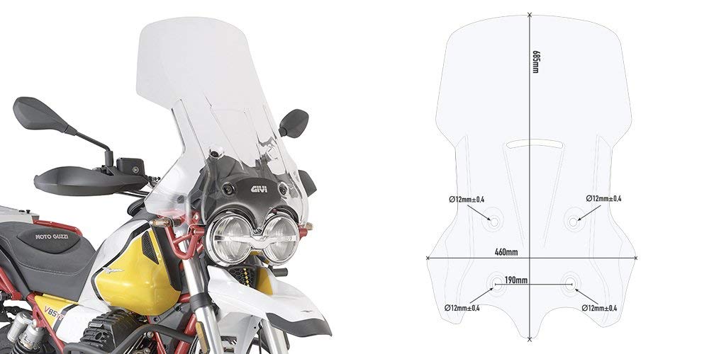 Amazon | GIVI D8203ST バイク専用ウインドスクリーン 透明